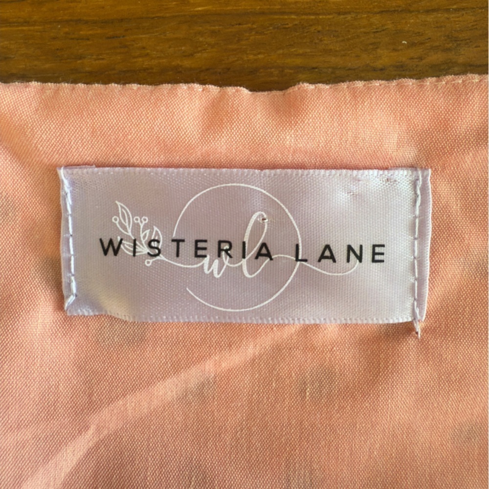 Wisteria Lane Ava Eyelet Mini Dress Coral Pink Small - Picture 8 of 16